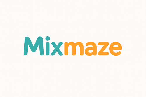 Remove the image and retain the text logo. I want to use this text logo 'Mixmaze'